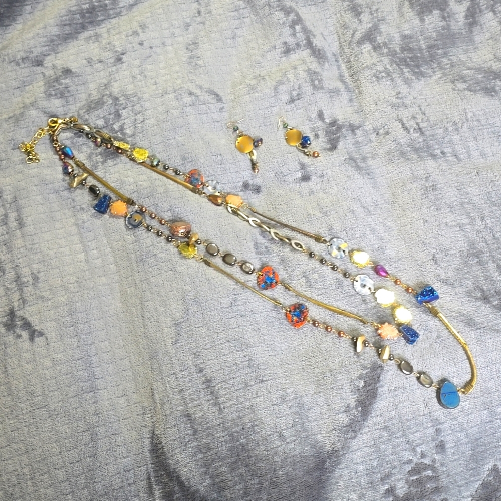 Necklace with earrings